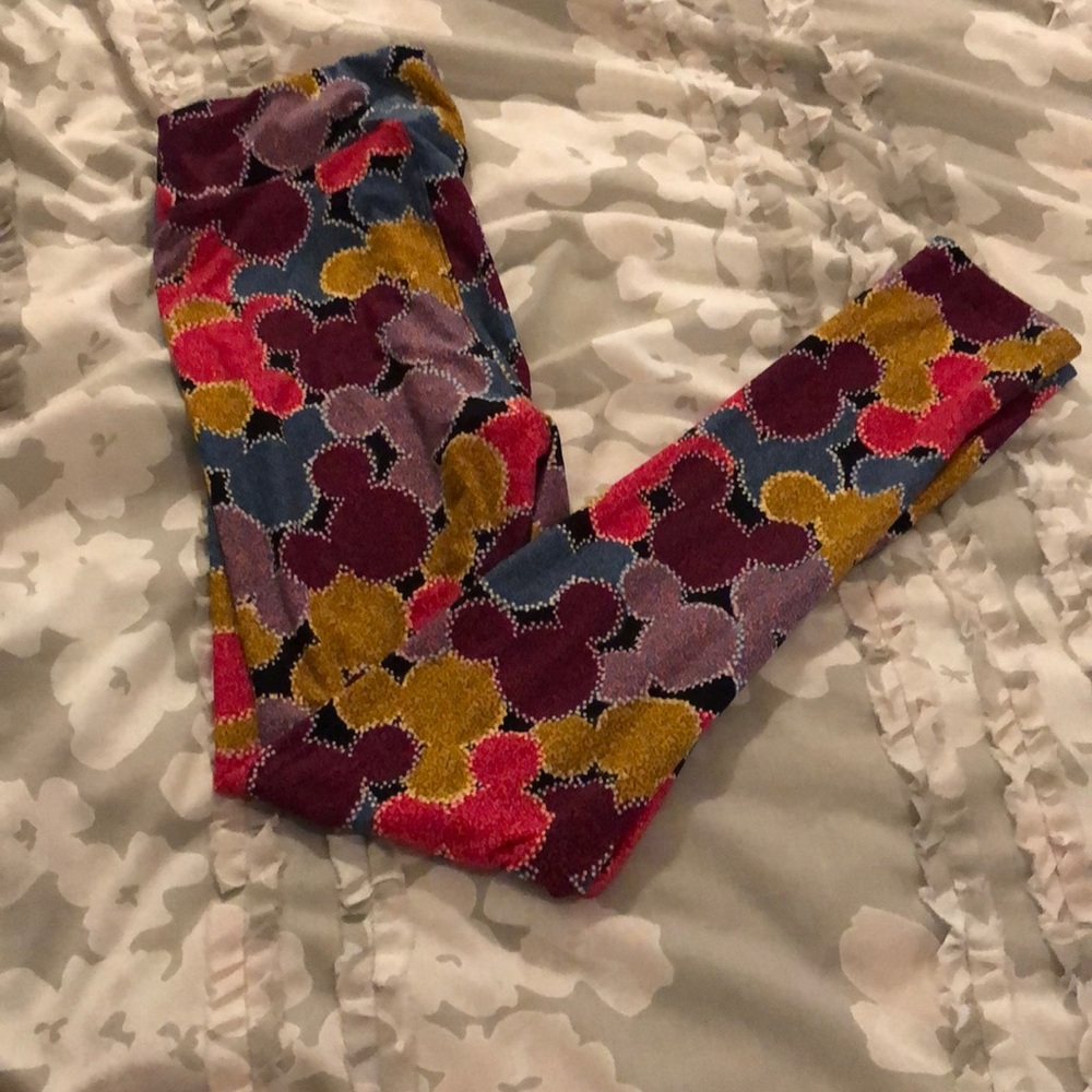 LuLaRoe Mickey Mouse leggings OS